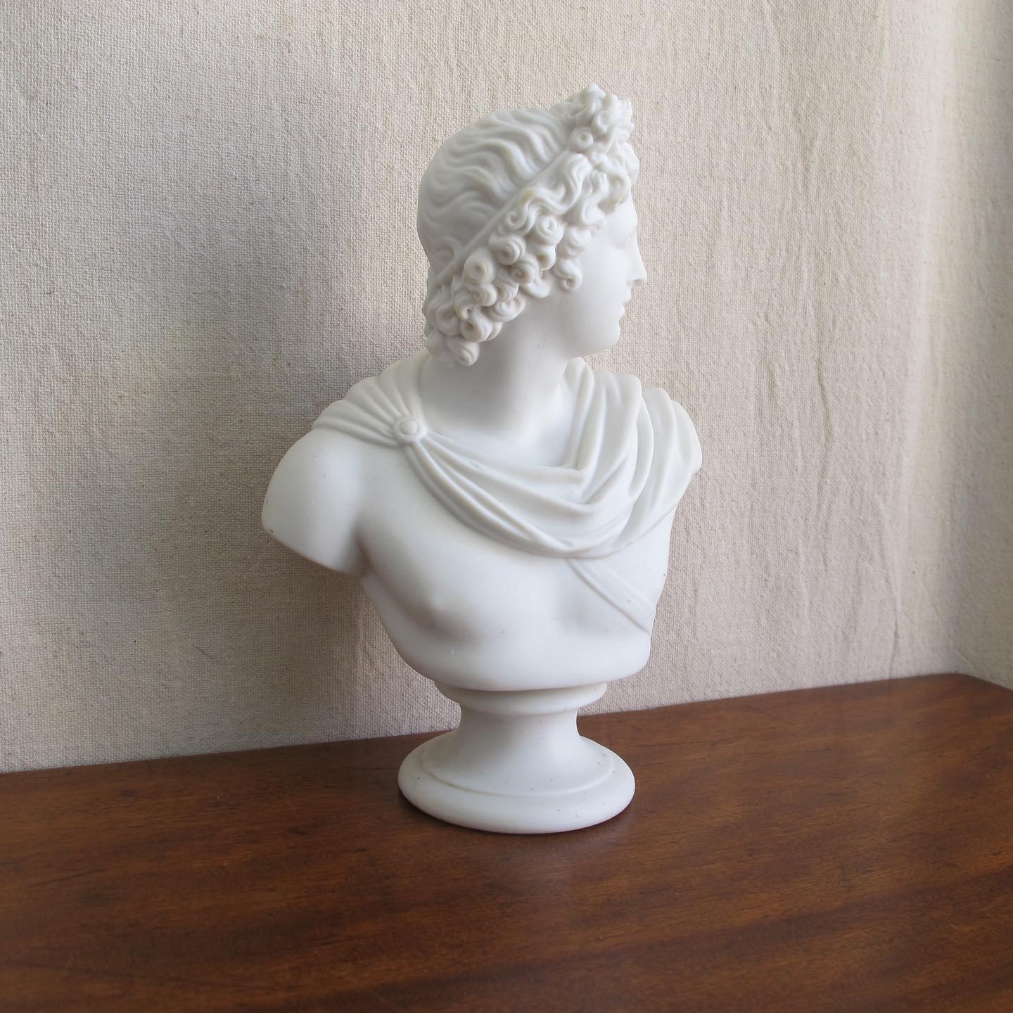 Apollo Belvedere Parian Grand Tour antique bust