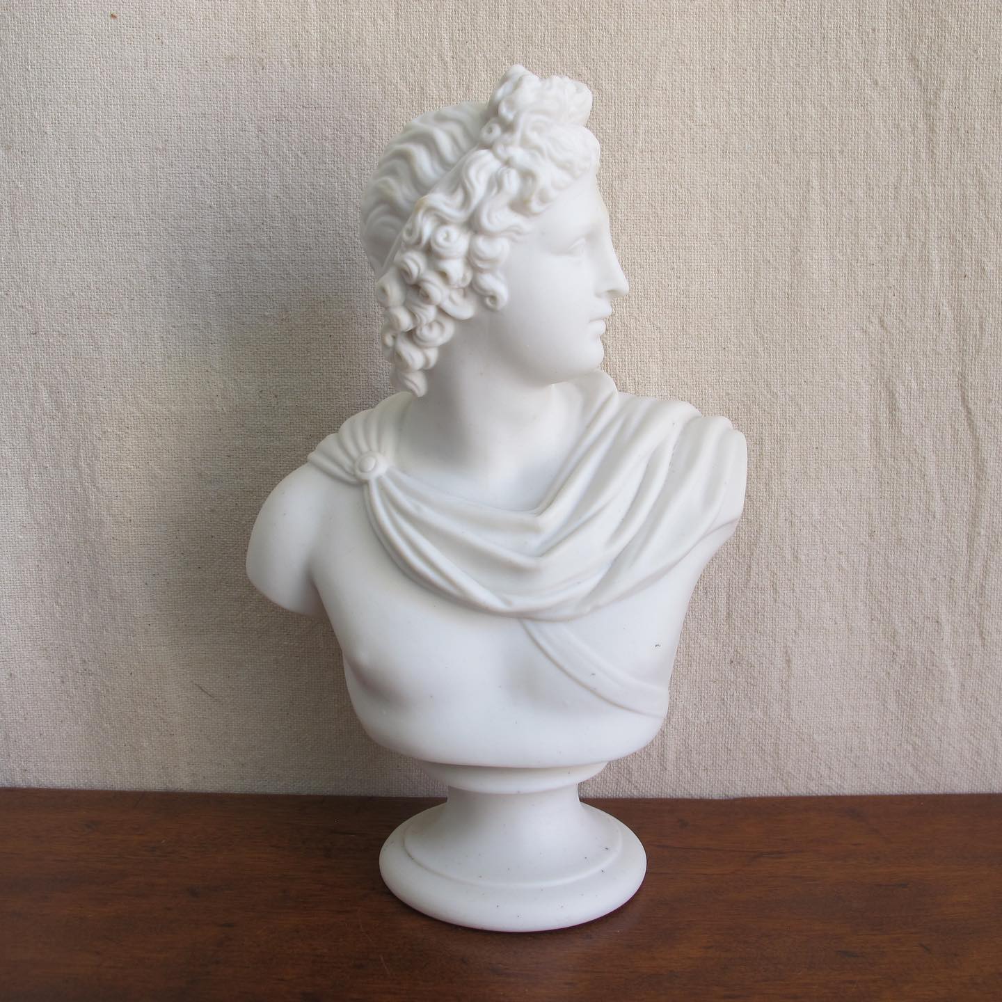 Apollo Belvedere Parian Grand Tour antique bust