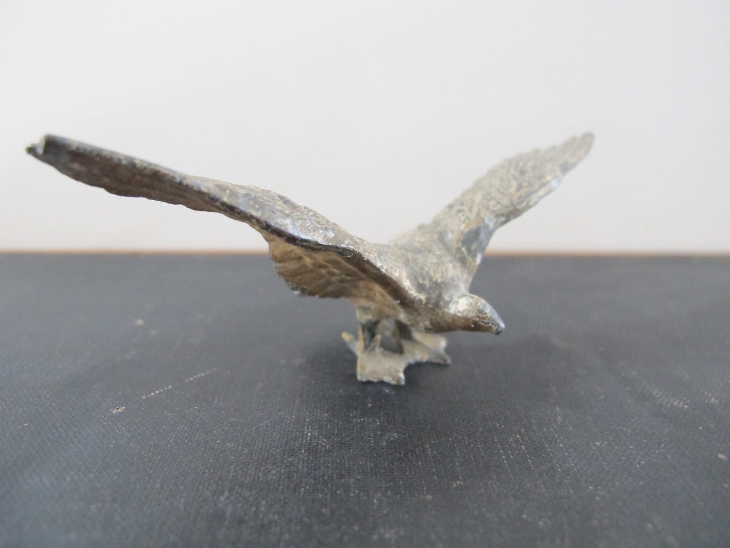 Spelter Toy American Eagle Spread Wings with Original Paint 19th Century