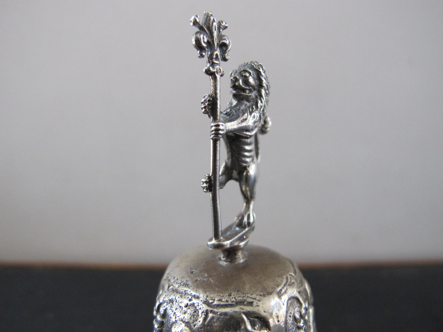 Bell Silver Lion Putti Italian Sterling and Plate 1930s 1940s