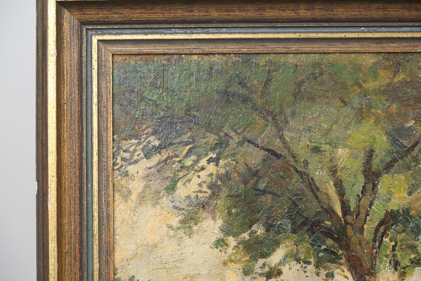 Charles Dankmeijer Painting Oil Dutch Village Scene 1910s Carel