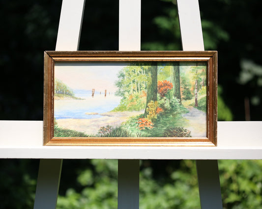 Painting Watercolor Seabrook New Hampshire Mary Minna Morse Tonalist 1932 North Shore