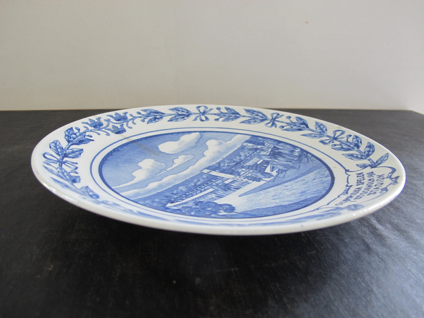 Stockholm Olympics Plate 1912 Commemorative Plate Rorstrand Sweden Scandinavian Edwardian