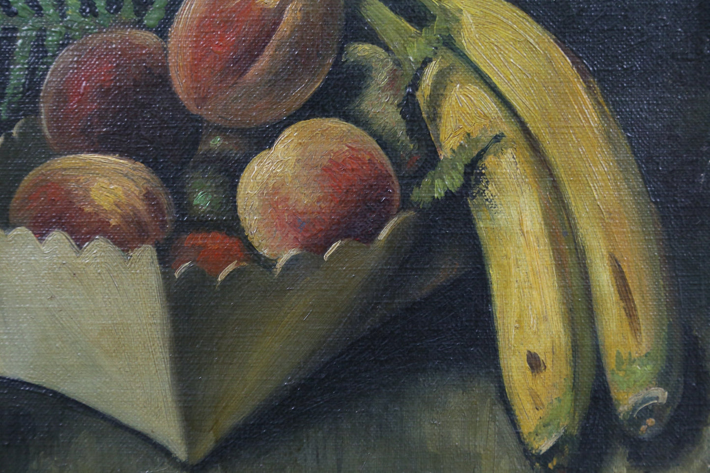 Painting Grigor Chiltian Still Life Peaches Bananas Signed 1930 Suggestive Gay Erotic Art Fruit Armenian Gregory Sciltian Gregorio Sciltian