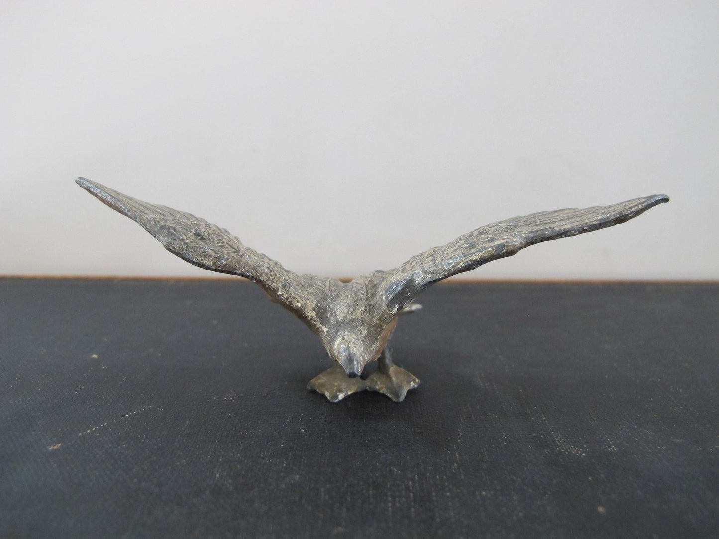 Spelter Toy American Eagle Spread Wings with Original Paint 19th Century