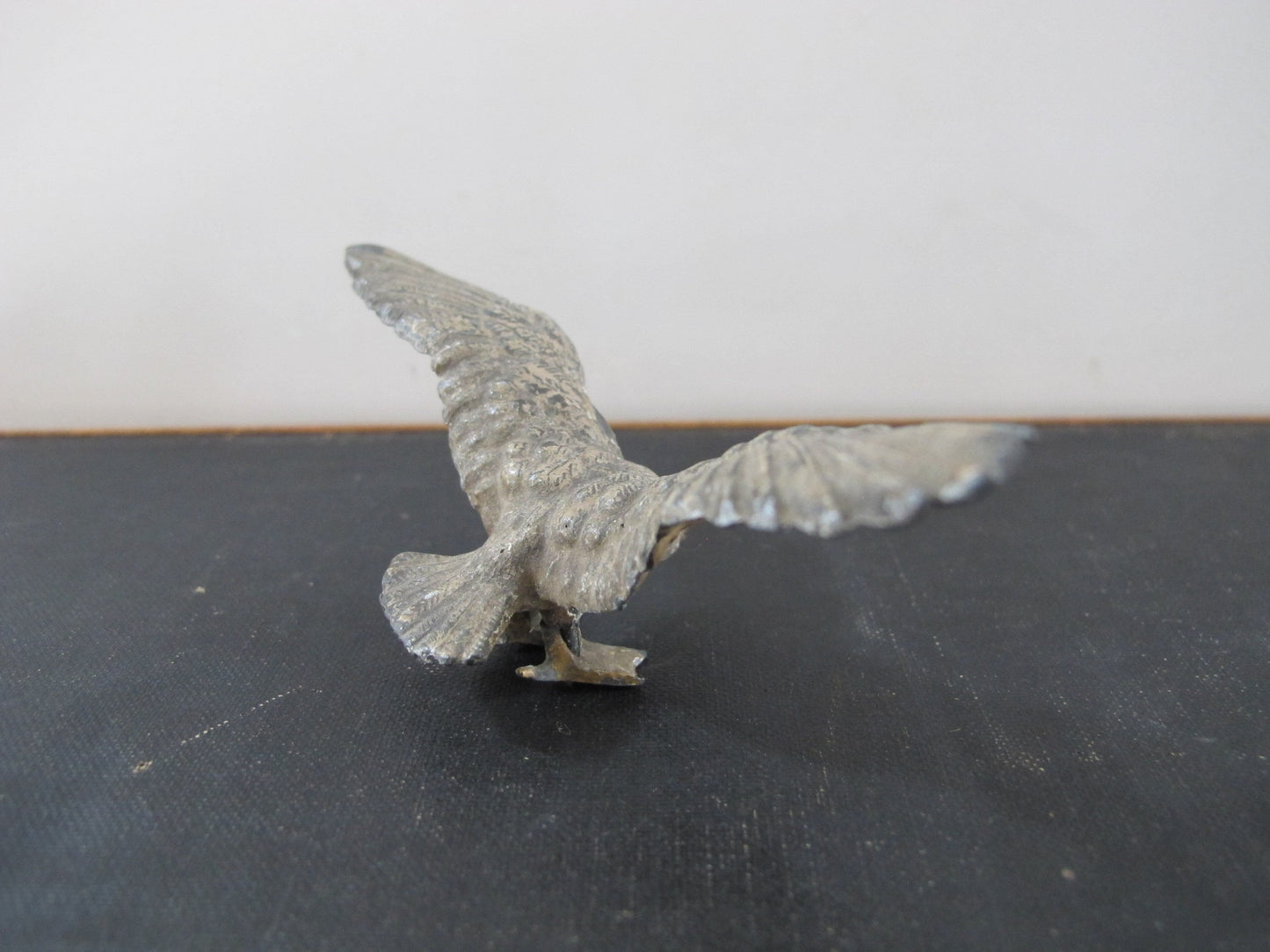 Spelter Toy American Eagle Spread Wings with Original Paint 19th Century