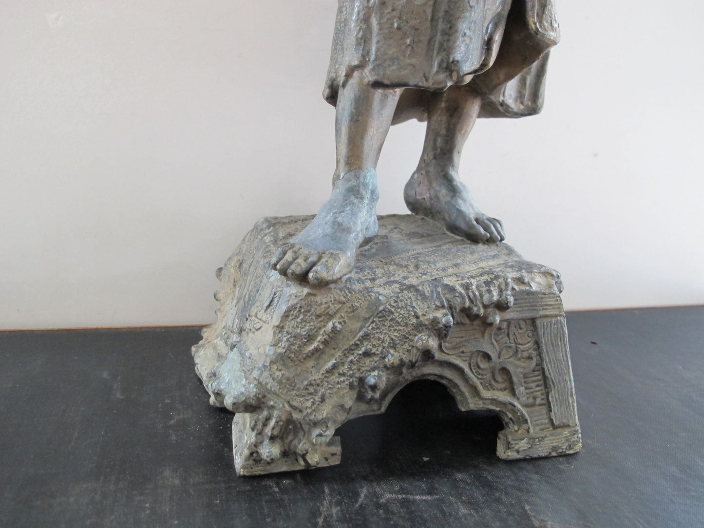 Sculpture North African Moorish Musician Singer Muslim LARGE Spelter in the style of Austrian Cold Cast Bronze 1900s 1910s
