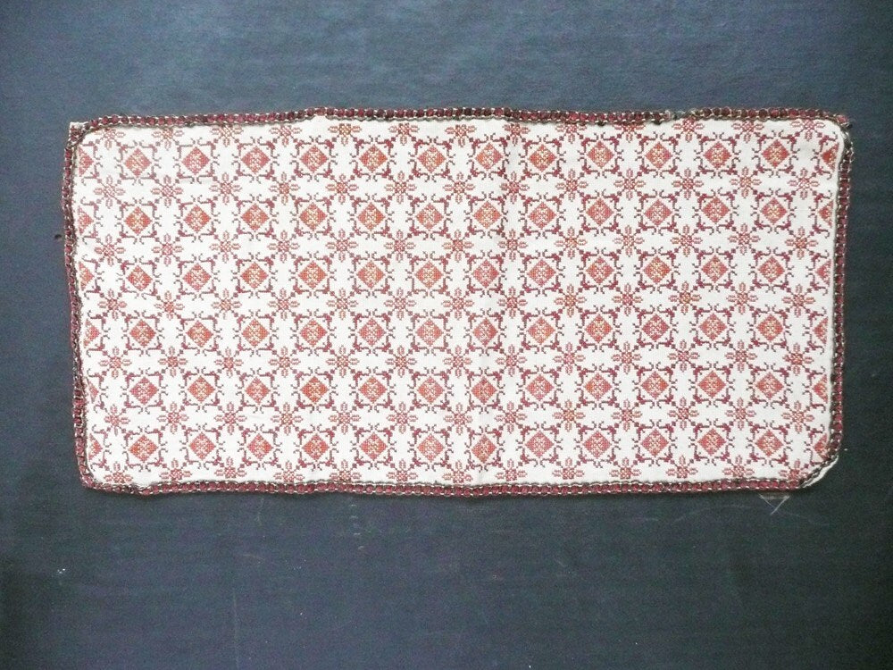 Table Runner Fabric Antique Cross Stitch Textile