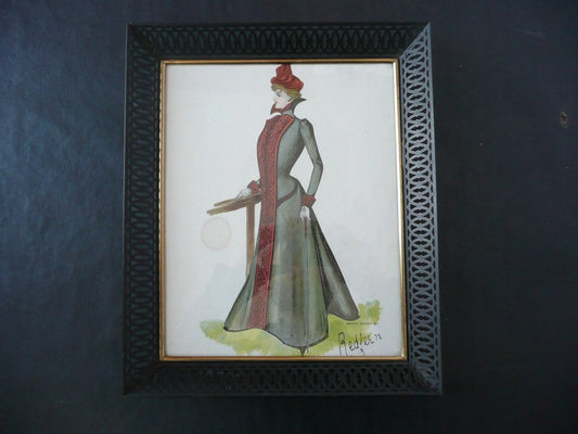 Redfern Fashion Plate Suffragette Early Womens Rights Edwardian or Victorian