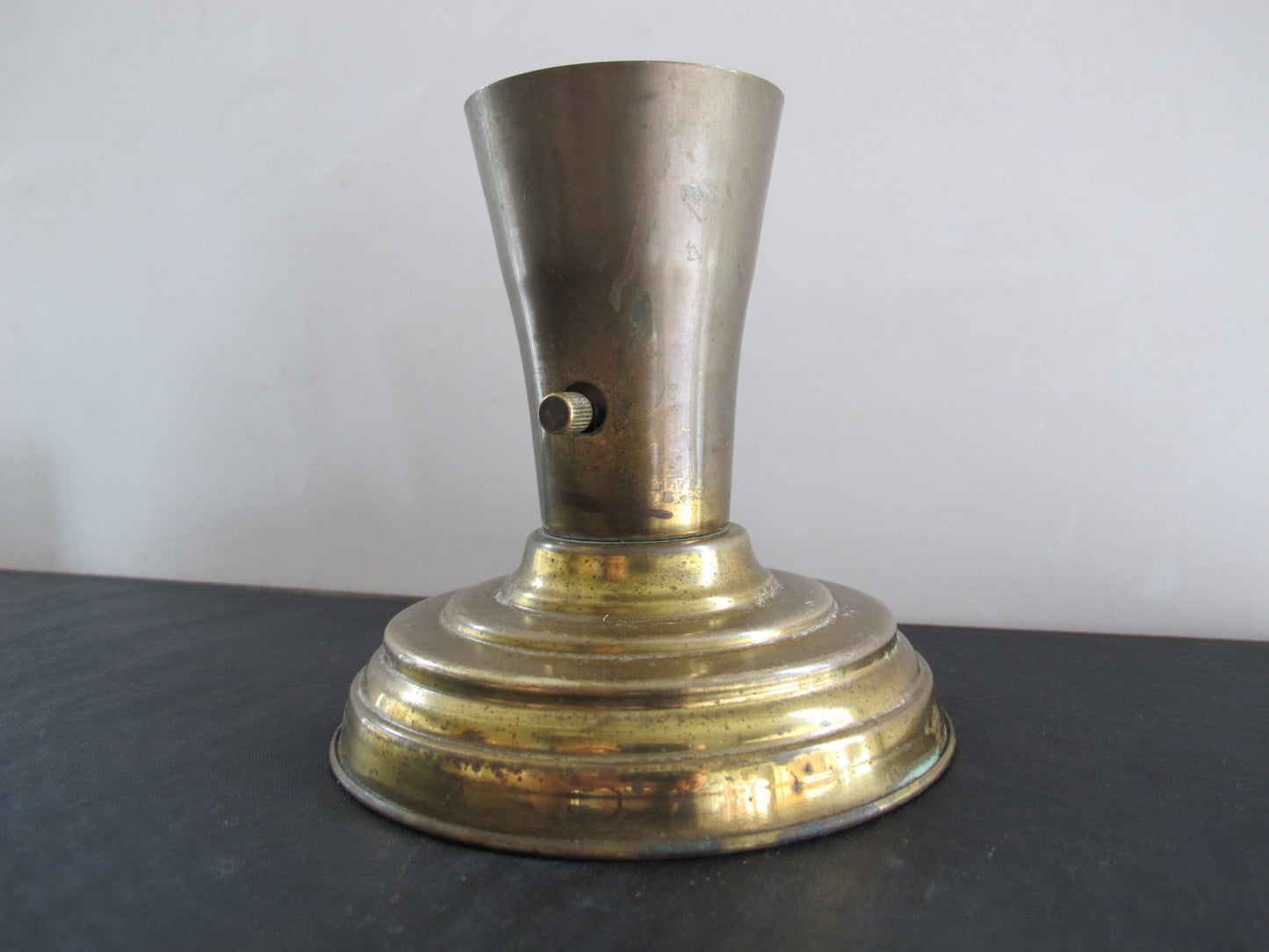 Lamp Light Fixture Brass Uplight 1950s 1960s