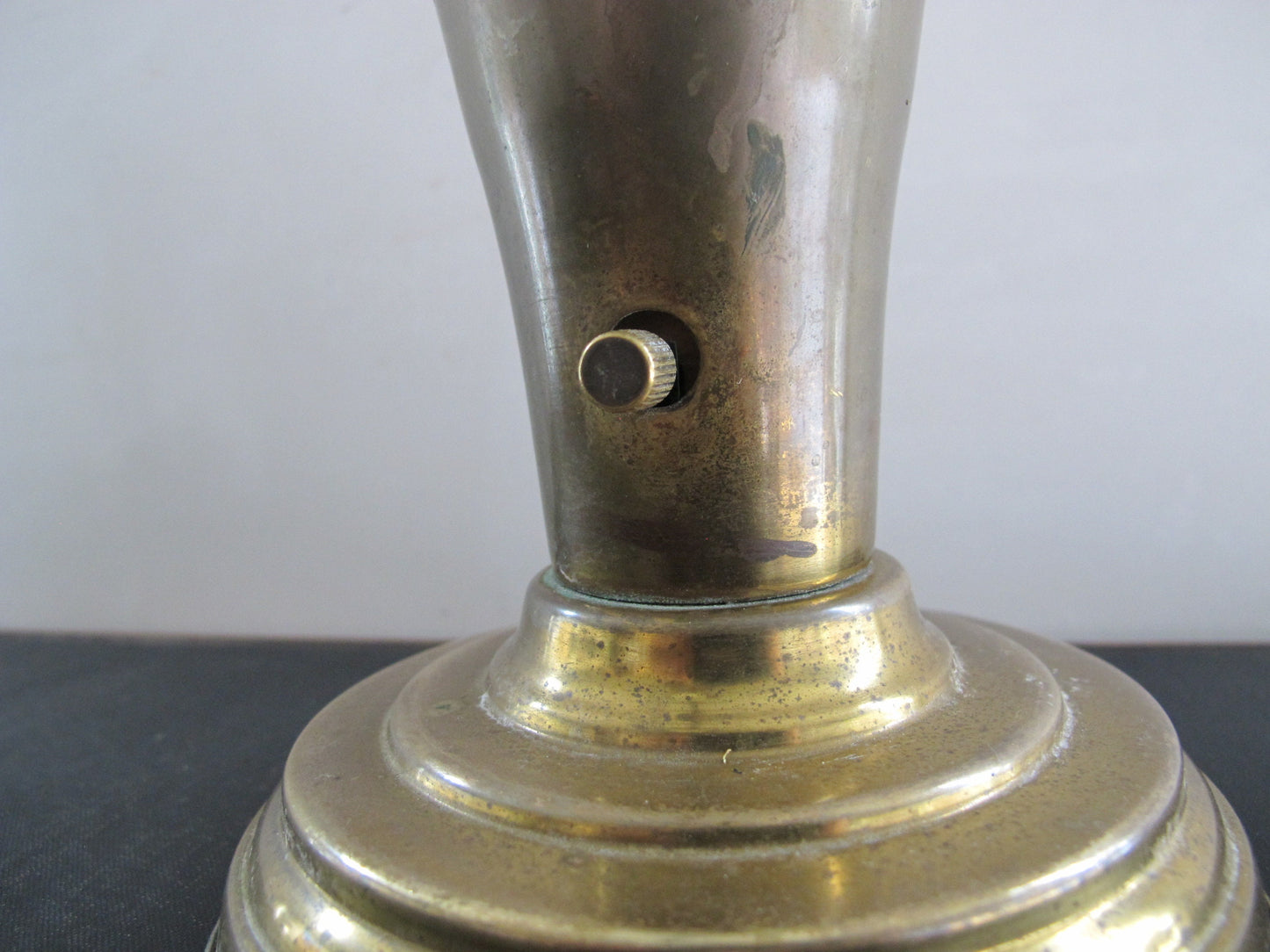 Lamp Light Fixture Brass Uplight 1950s 1960s