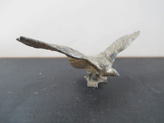 Spelter Toy American Eagle Spread Wings with Original Paint 19th Century