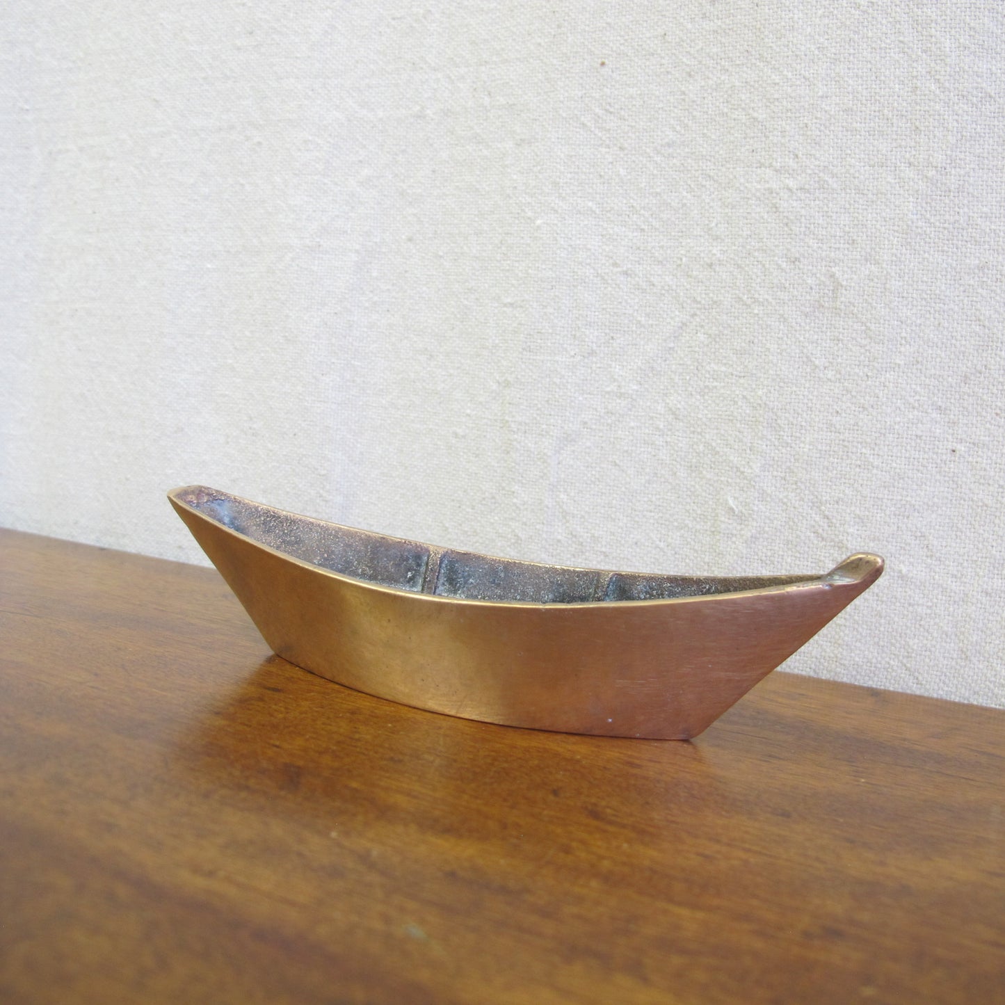 Bronze dory / row boat, detailed and finely cast, c. 1930