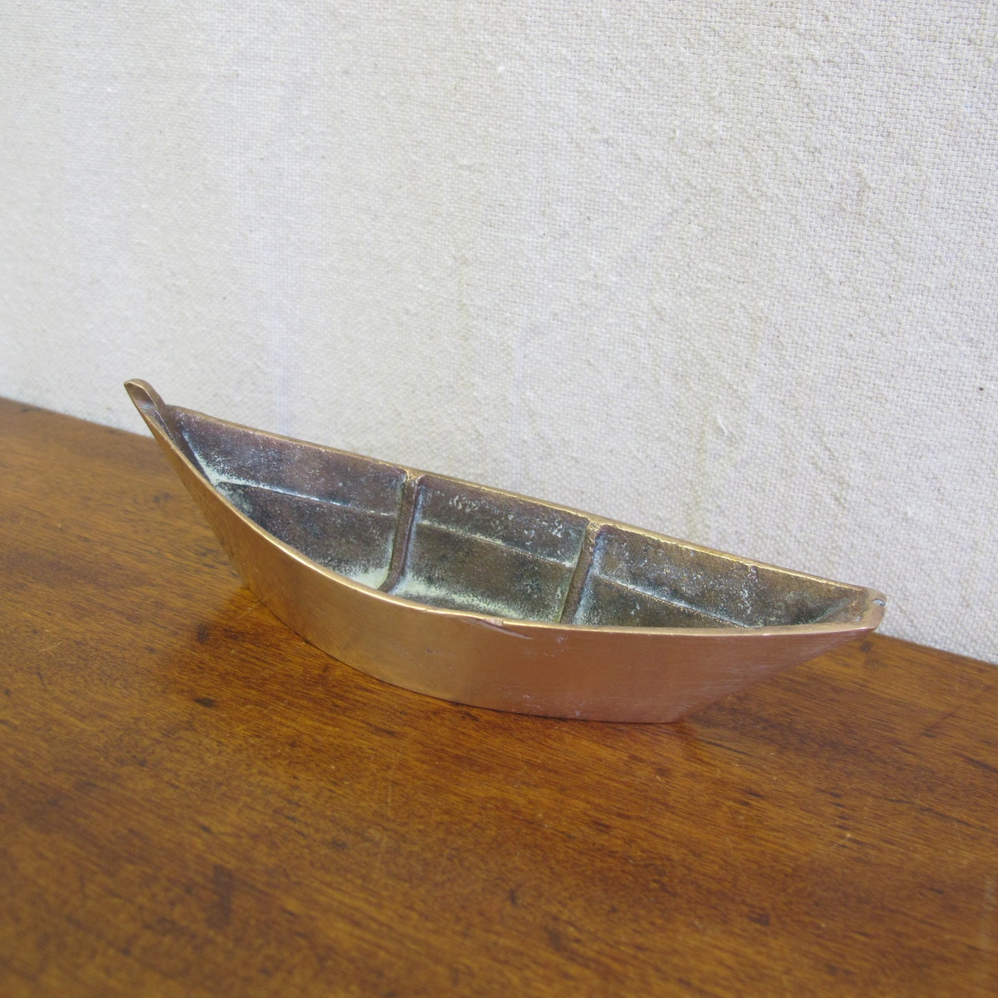 Bronze dory / row boat, detailed and finely cast, c. 1930