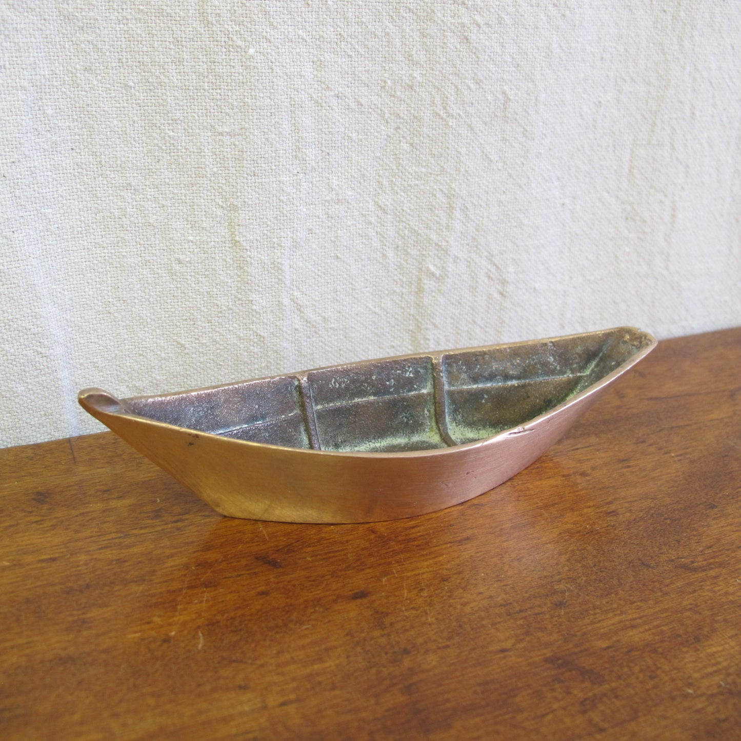 Bronze dory / row boat, detailed and finely cast, c. 1930