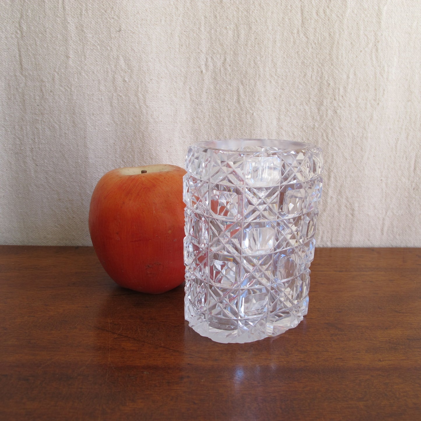 American Brilliant Cut Glass cigar holder, very rare form, c. 1880 1890