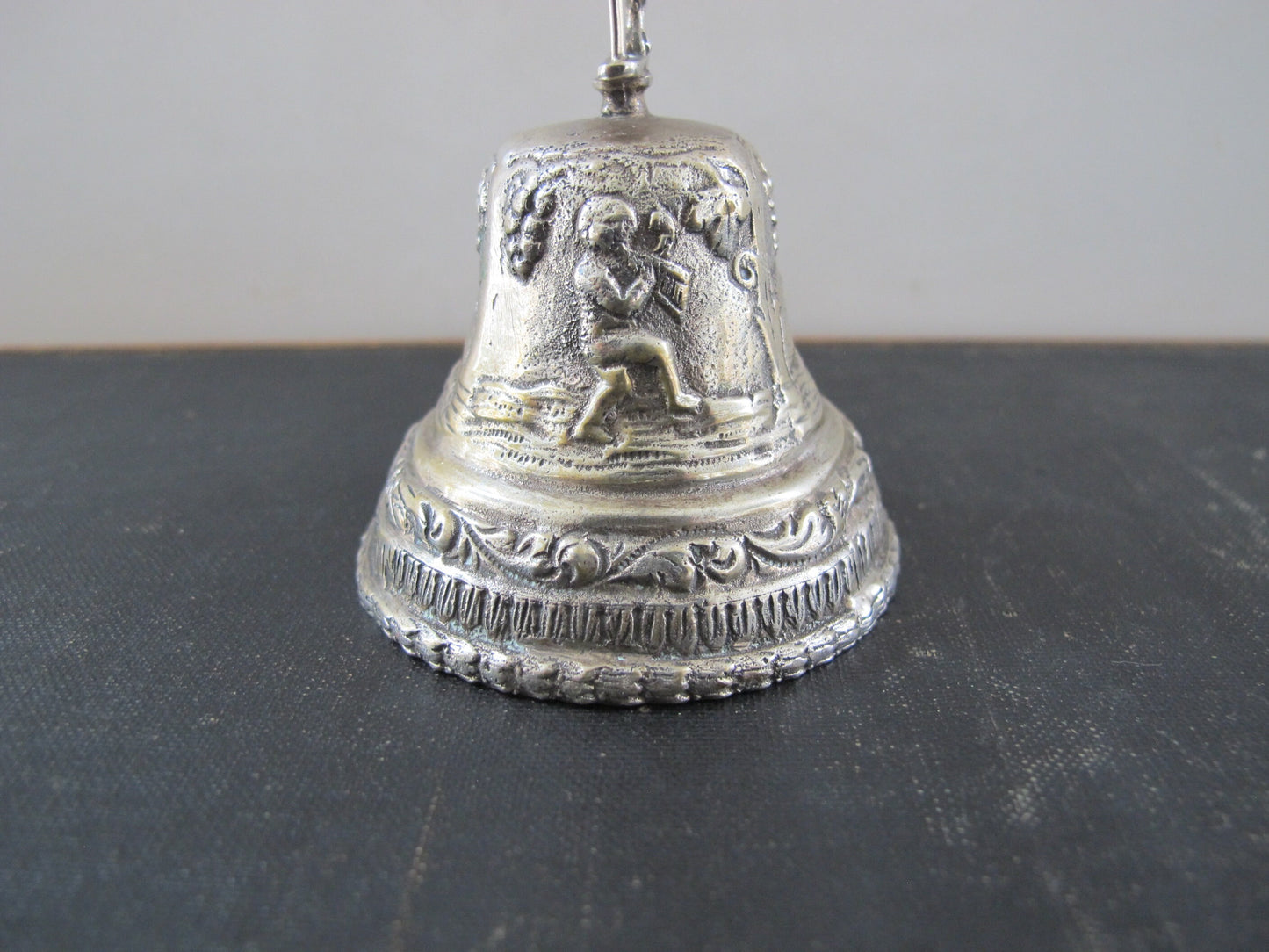 Bell Silver Lion Putti Italian Sterling and Plate 1930s 1940s