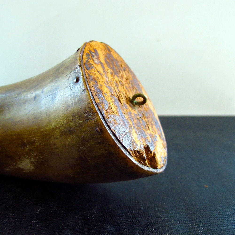 Powder Horn Large Early 19th Century c. 1800 American
