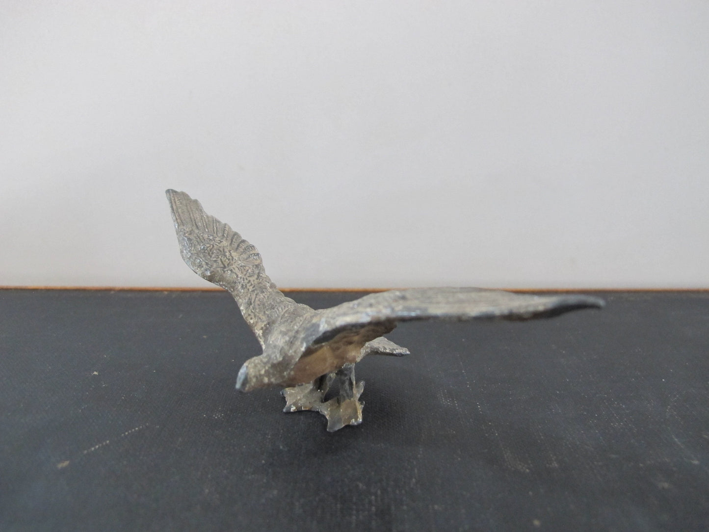 Spelter Toy American Eagle Spread Wings with Original Paint 19th Century