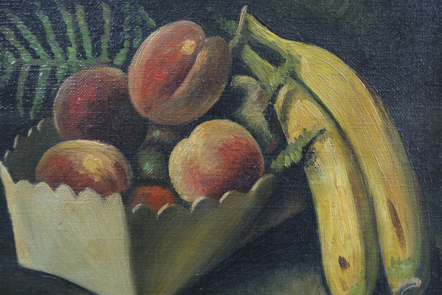 Painting Grigor Chiltian Still Life Peaches Bananas Signed 1930 Suggestive Gay Erotic Art Fruit Armenian Gregory Sciltian Gregorio Sciltian