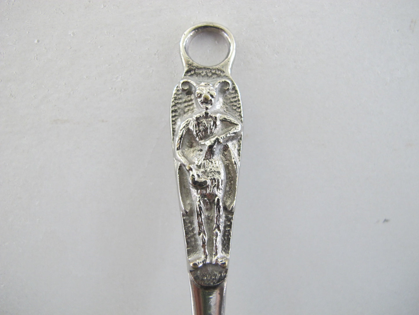 Honey Spoon with Bee English 1930s Mutant Human Bee Silver Plate
