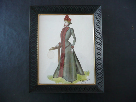 Redfern Fashion Plate Suffragette Early Womens Rights Edwardian or Victorian